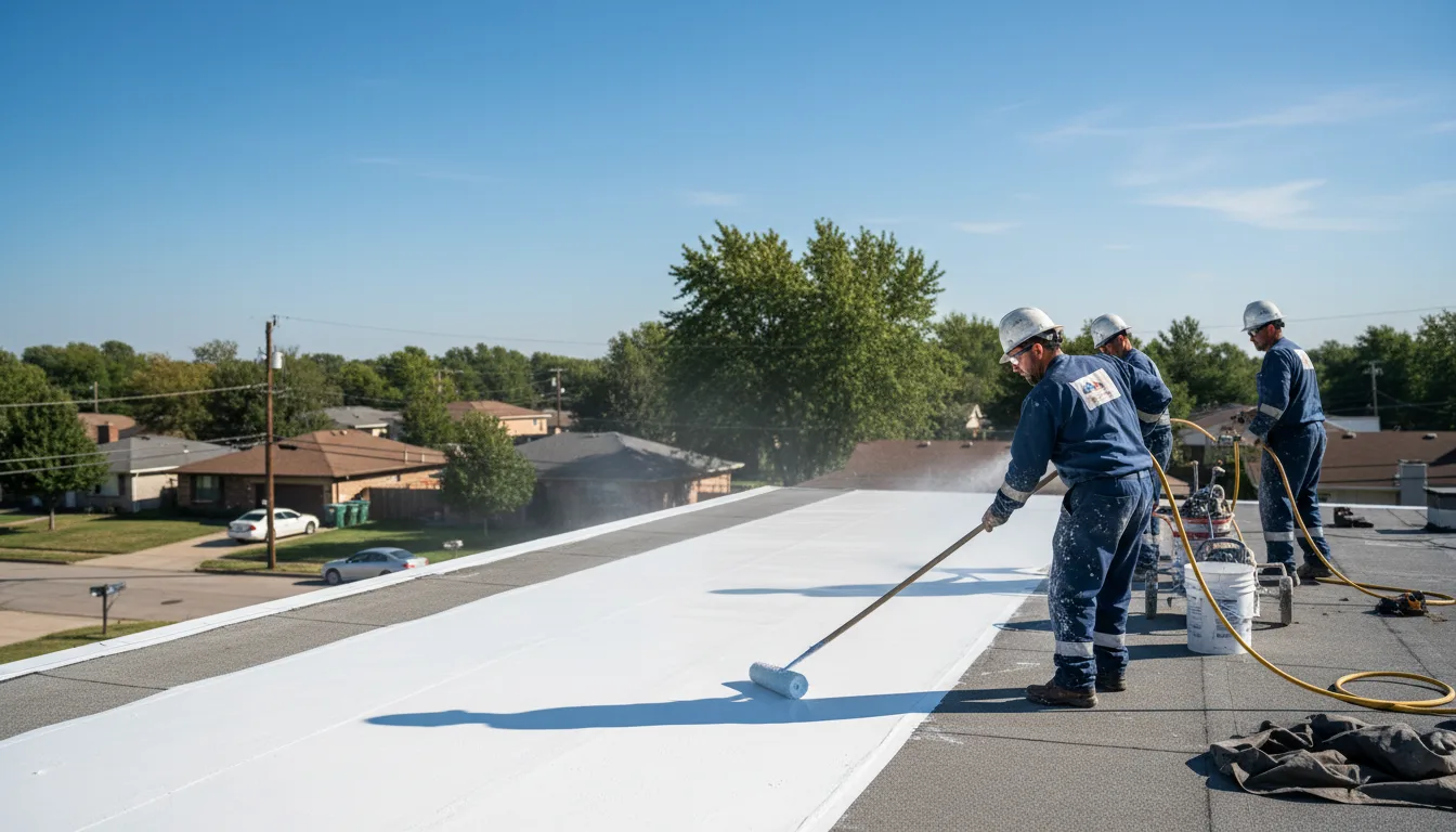 Commercial roof coating in Albion, IA near me